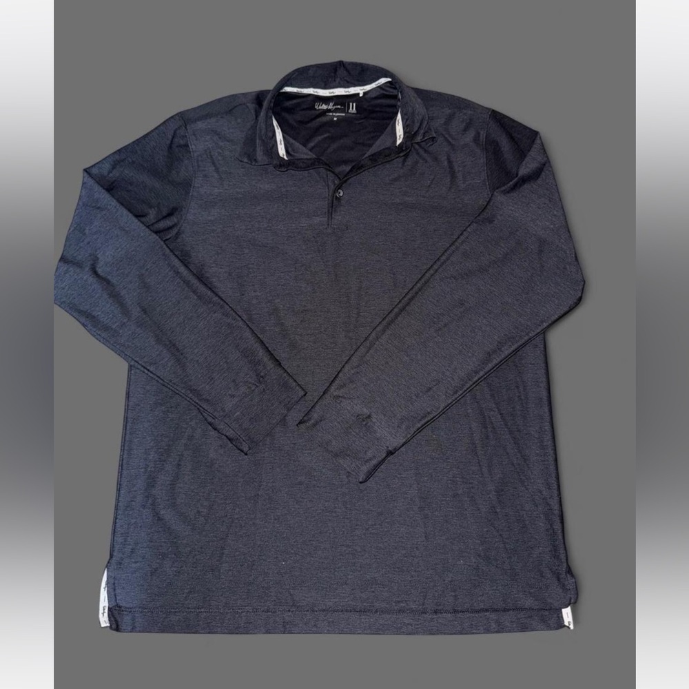 Walter Hagen Charcoal Long Sleeve Polo size medium